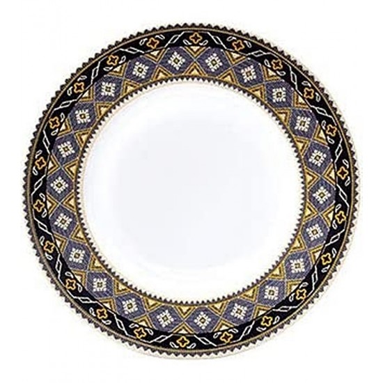 Prato Raso Avulso Cinza Persepolis de Porcelana